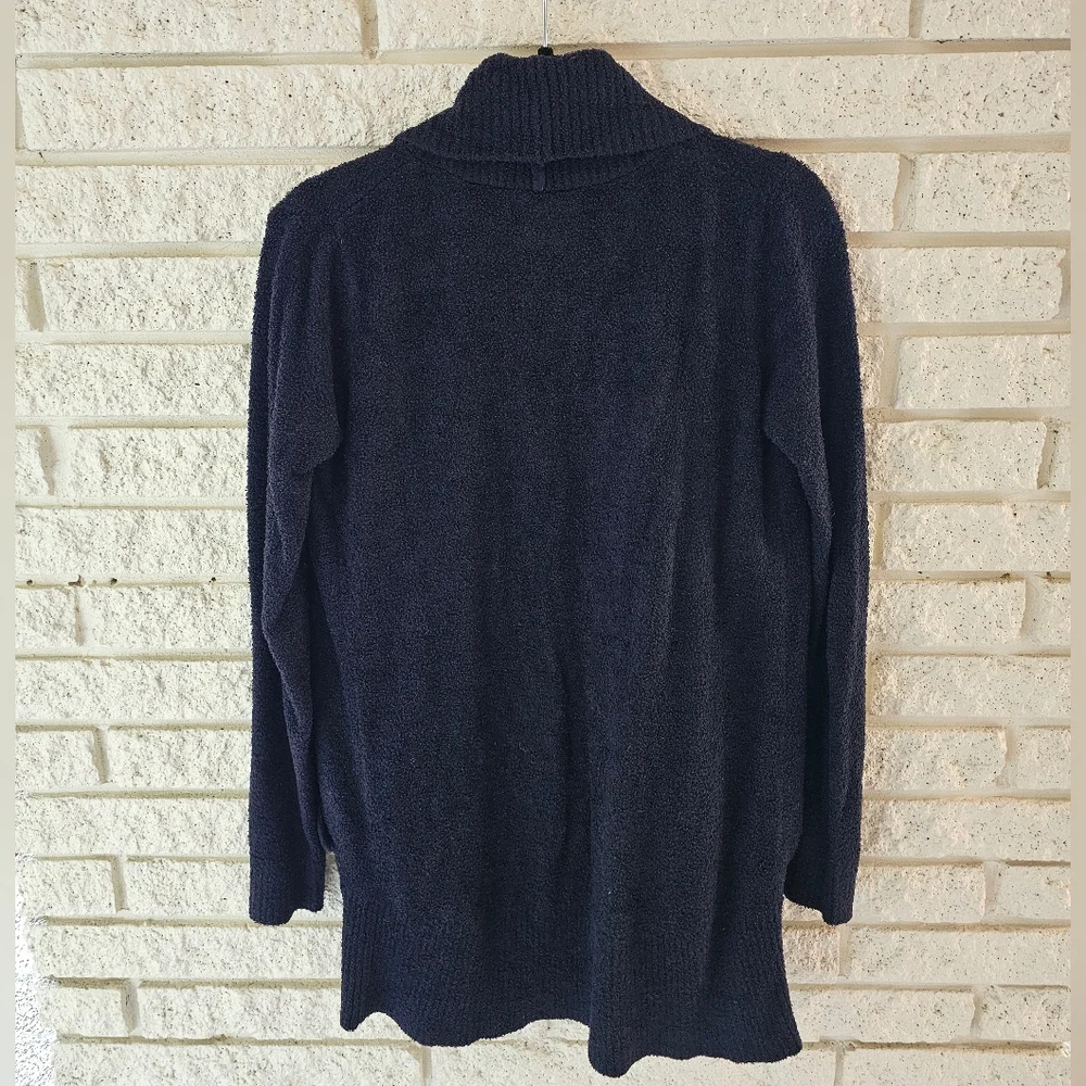 Barefoot Dreams CozyChic Lite Circle Cardi XS/S in Black - Picture 4 of 4